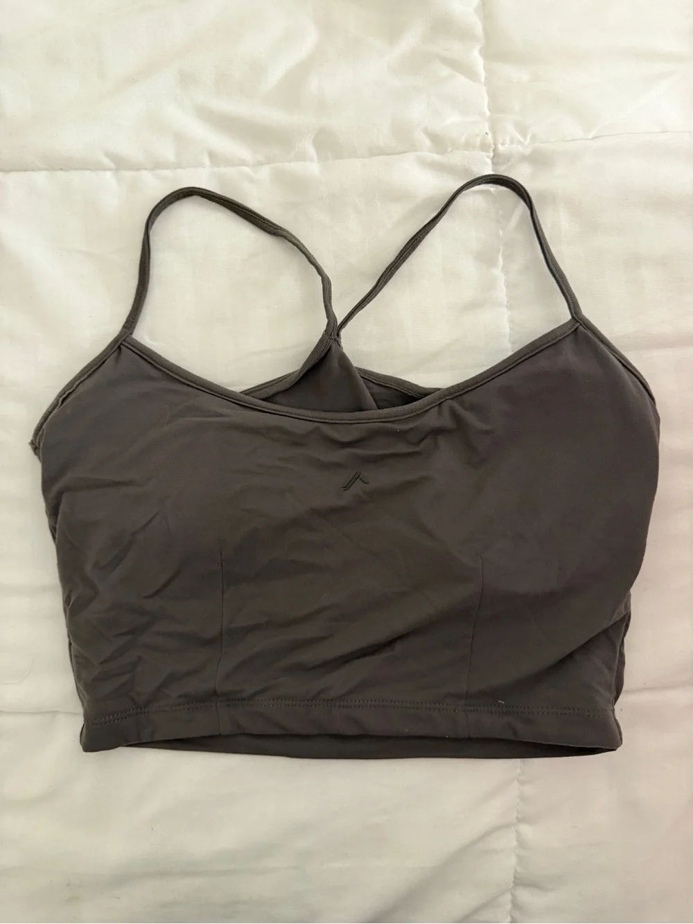 Alphalete Strappy Crop Bralette - Charcoal